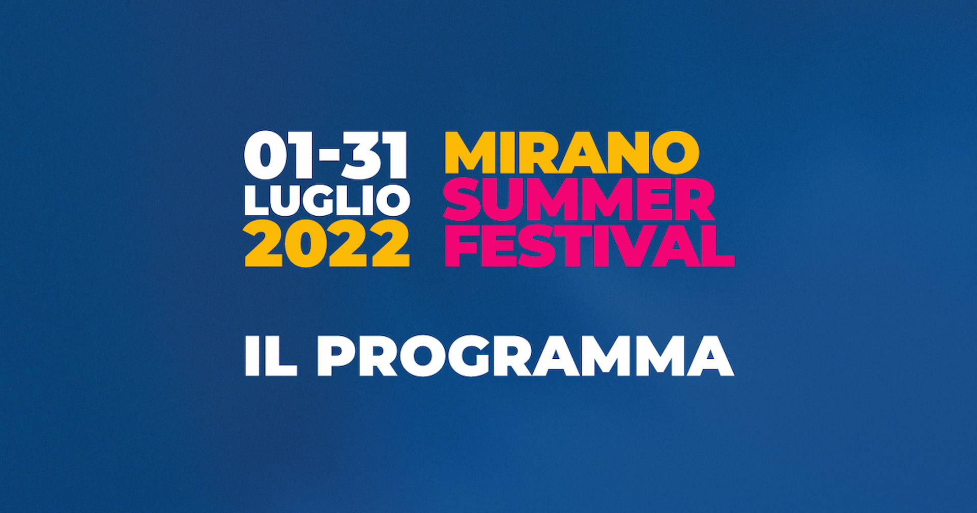 Mirano Summer Festival, annunciato il programma completo. In scaletta